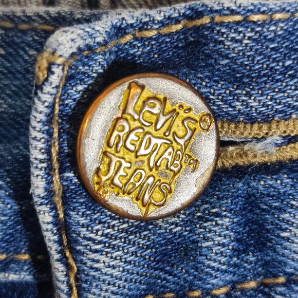 Levi's 511 jeans men's size W28XL28 medium washed blue slim fit straight jeans - Picture 10 of 16